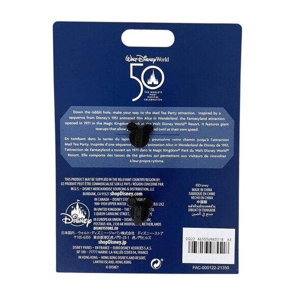 Disney Parks Mickey Mouse Main Attraction Mad Tea Party Limited Release Pin - Picture 2 of 6